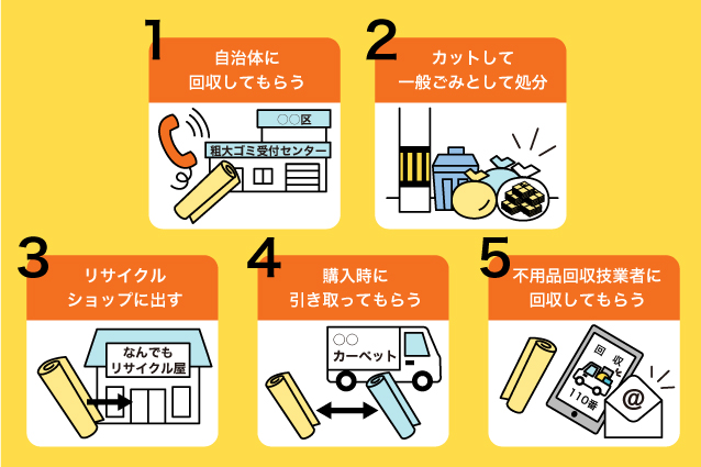 カーペットの正しい捨て方5選