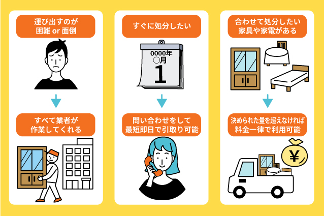 食器棚の処分で不用品回収業者を検討すべき場合