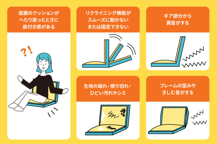 座椅子の寿命・処分・買い替えのタイミング