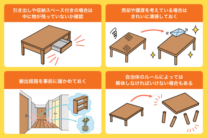 処分前に行うべきこと