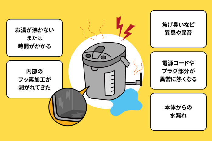 電気ポットの寿命・処分・買い替えのタイミング