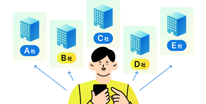 複数社同時に見積もり依頼が可能